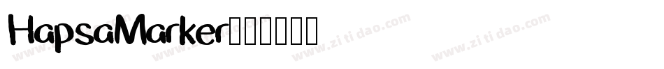 HapsaMarker字体转换