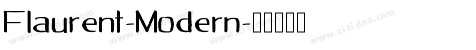 Flaurent-Modern字体转换