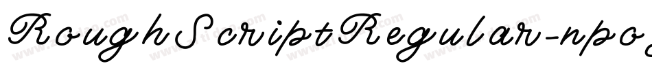 RoughScriptRegular-npoY字体转换