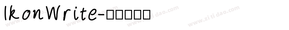 IkonWrite字体转换