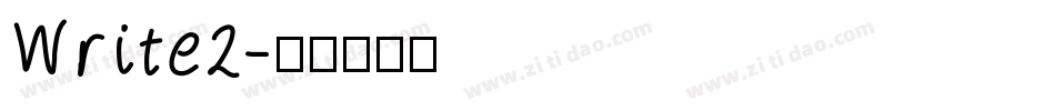 Write2字体转换