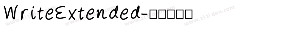 WriteExtended字体转换