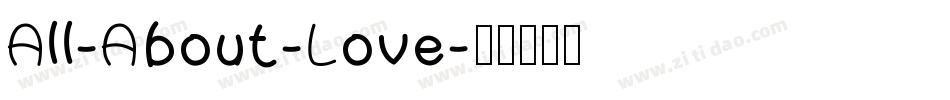 All-About-Love字体转换