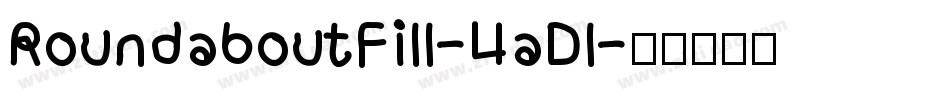 RoundaboutFill-4aDl字体转换
