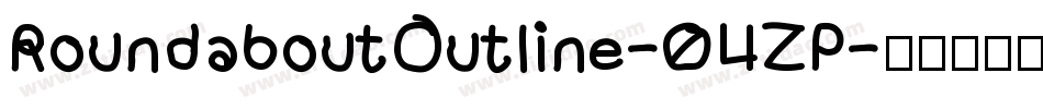 RoundaboutOutline-04ZP字体转换