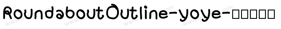 RoundaboutOutline-yoye字体转换