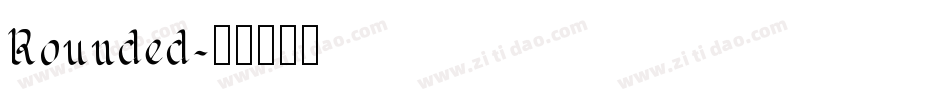 Rounded字体转换
