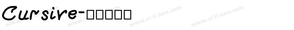 Cursive字体转换