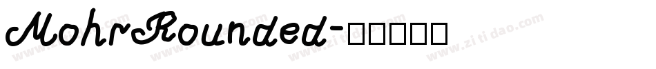 MohrRounded字体转换