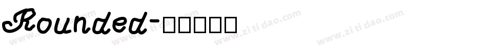 Rounded字体转换