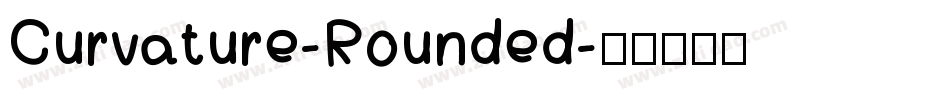 Curvature-Rounded字体转换