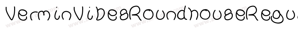 VerminVibesRoundhouseRegular-7D1P字体转换