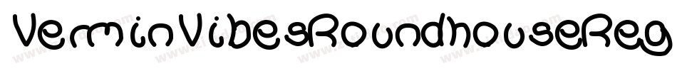 VerminVibesRoundhouseRegular-7D1P字体转换