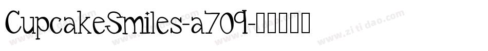 CupcakeSmiles-a709字体转换