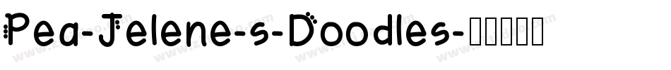 Pea-Jelene-s-Doodles字体转换