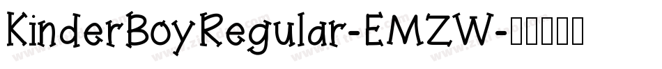 KinderBoyRegular-EMZW字体转换