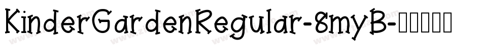 KinderGardenRegular-8myB字体转换