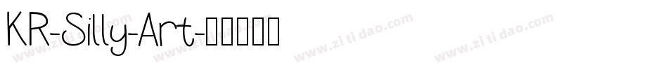 KR-Silly-Art字体转换