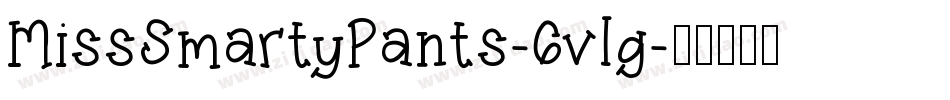 MissSmartyPants-6vlg字体转换