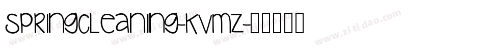 SpringCleaning-KvMZ字体转换