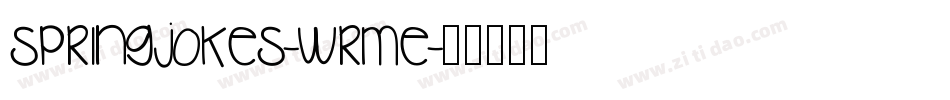 SpringJokes-WRME字体转换