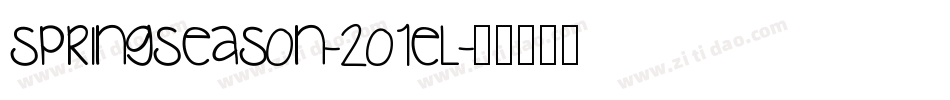 SpringSeason-2O1el字体转换