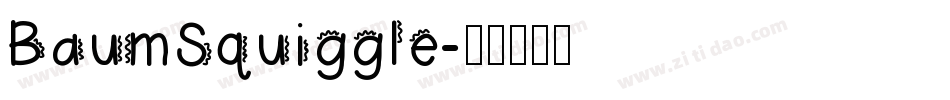 BaumSquiggle字体转换