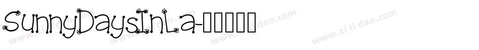 SunnyDaysInLa字体转换