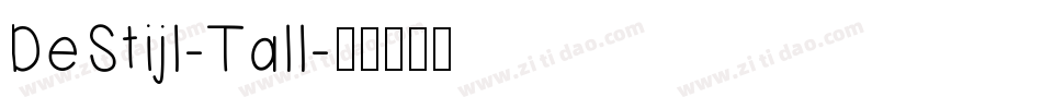 DeStijl-Tall字体转换