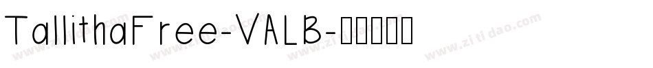 TallithaFree-VALB字体转换