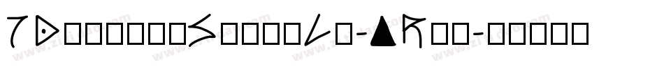 7DingbatSlatsLt-ARox字体转换