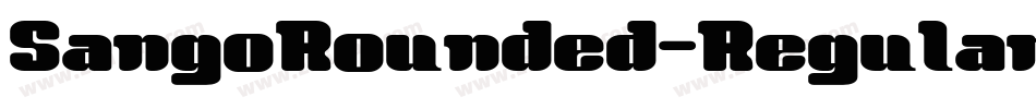 SangoRounded-Regular字体转换