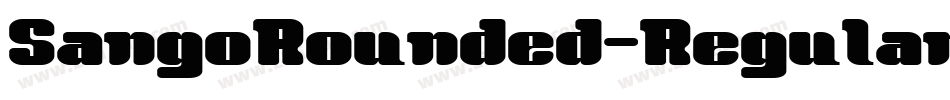 SangoRounded-Regular字体转换