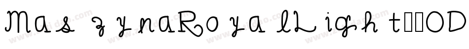MaszynaRoyalLight-4OD字体转换