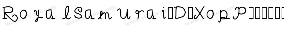 RoyalSamurai3D-XopP字体转换