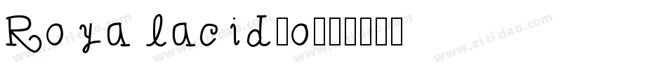 Royalacid_o字体转换