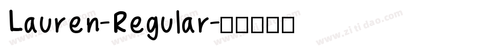 Lauren-Regular字体转换