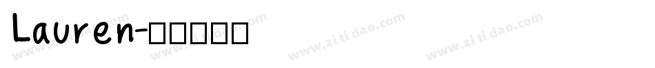 Lauren字体转换