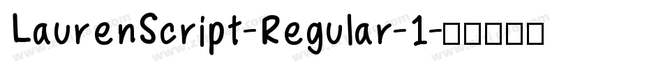 LaurenScript-Regular-1字体转换
