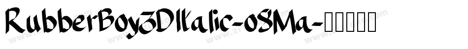 RubberBoy3DItalic-o8Ma字体转换