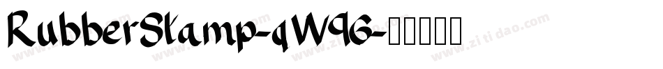 RubberStamp-qW96字体转换
