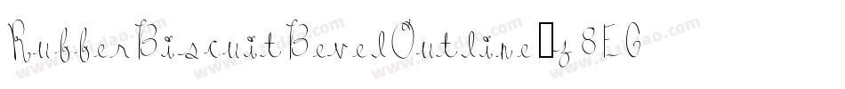 RubberBiscuitBevelOutline-z8EG字体转换