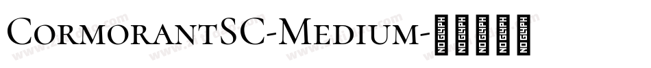 CormorantSC-Medium字体转换