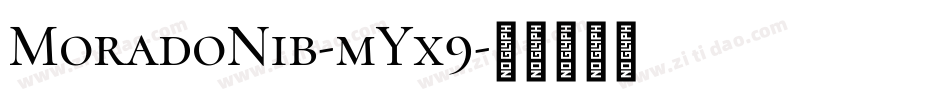 MoradoNib-mYx9字体转换