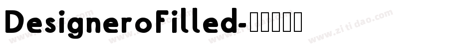 DesigneroFilled字体转换