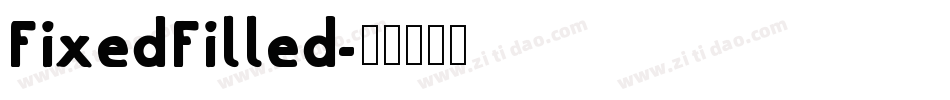 FixedFilled字体转换