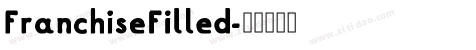 FranchiseFilled字体转换