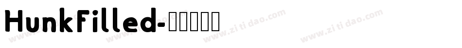 HunkFilled字体转换