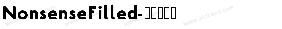 NonsenseFilled字体转换