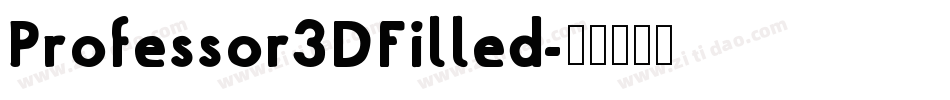Professor3DFilled字体转换